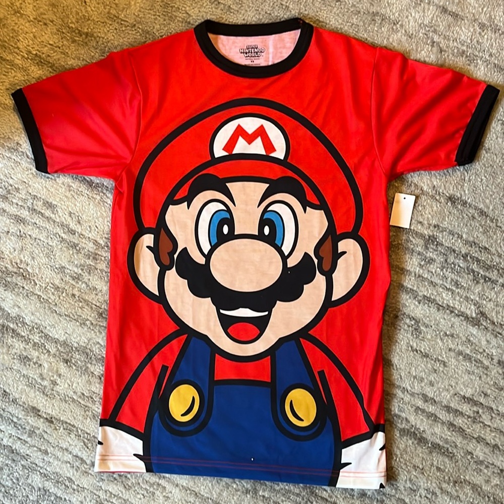 SUPER NINTENDO WORLD Mario Adult T-Shirt